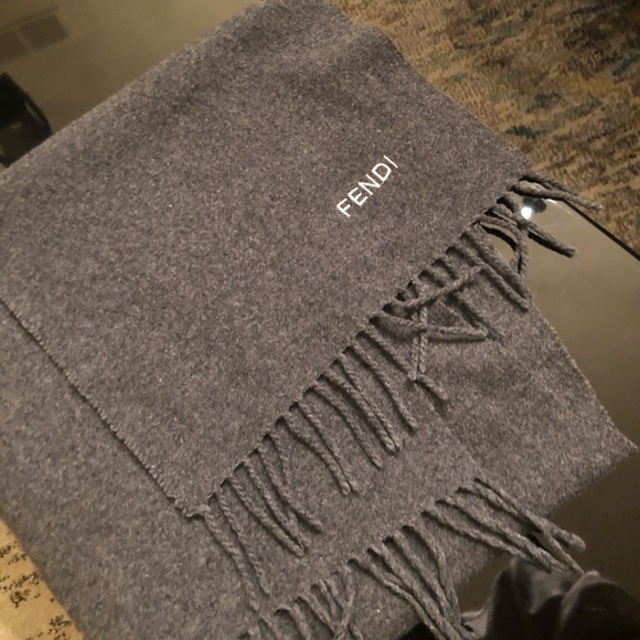 grey fendi scarf